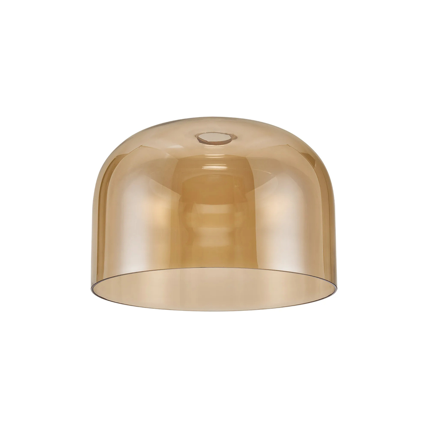 Photograph: Idolite Devine 30x17cm Amber Plated Cloche Glass Shade
