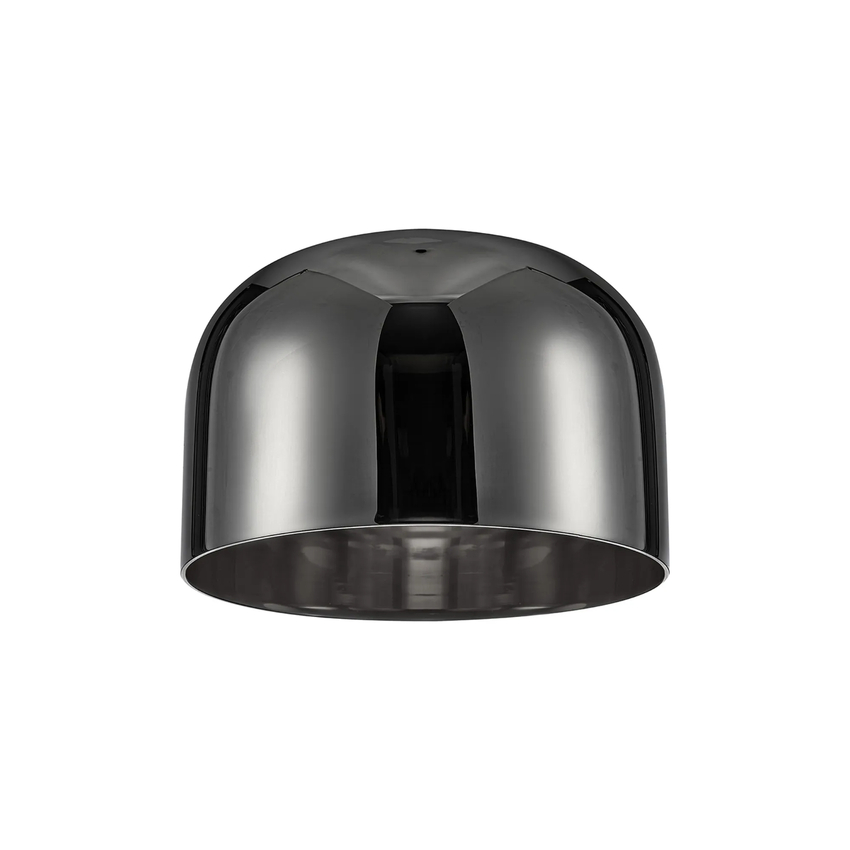 Photograph: Idolite Devine 30x17cm Chrome Plated Cloche Glass Shade