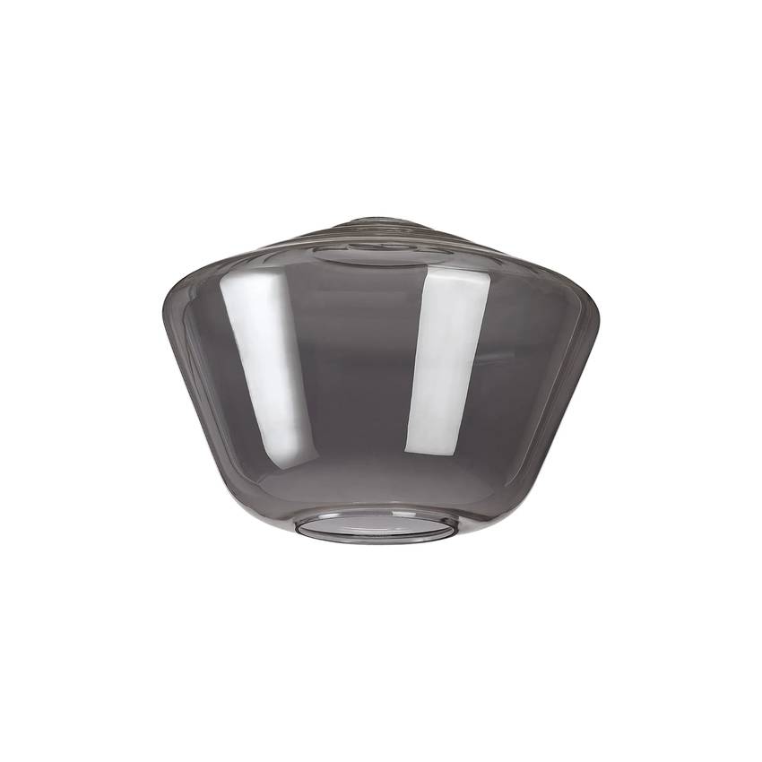 Photograph: Idolite Devine 30x21.5cm Smoke Plated Hexagonal Glass Shade