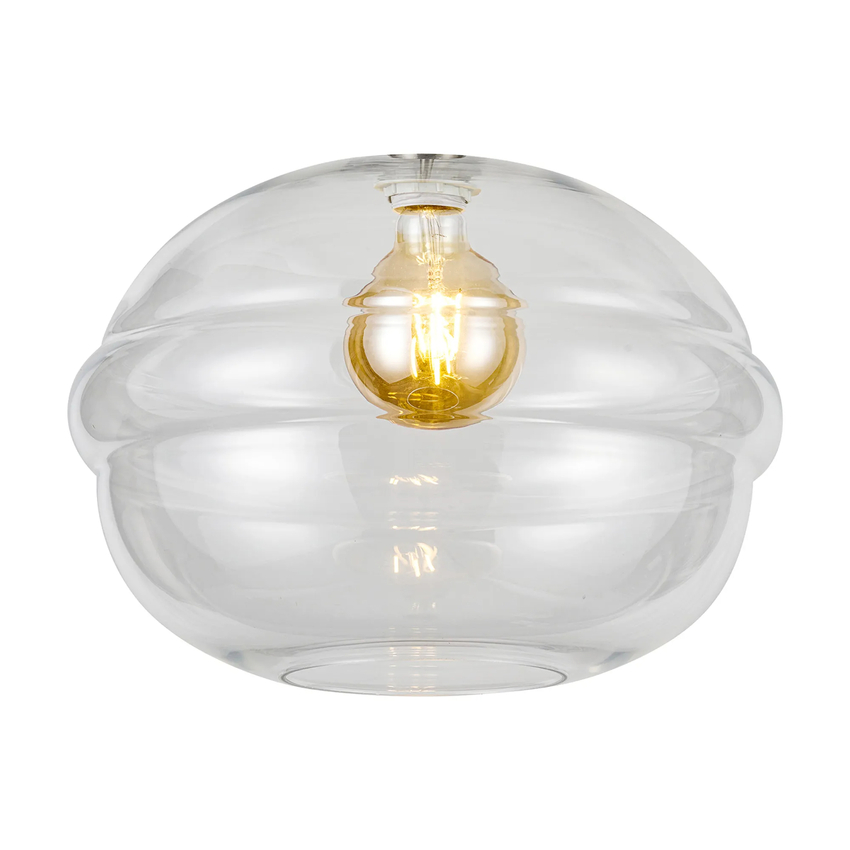 Photograph: Idolite Devine 36x27cm Open Mouth Round Ripple Clear Round Glass (AP), Shade