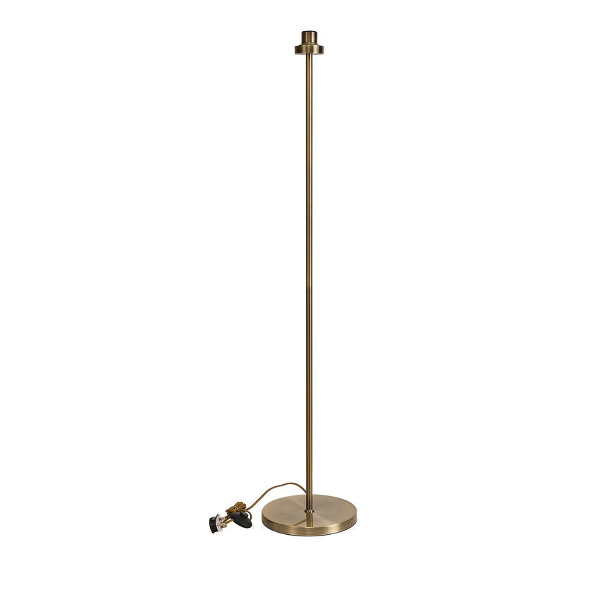 Photograph: Idolite Devine Antique Brass 1 Light E27 143cm Uplight Floor Lamp Without Shade,