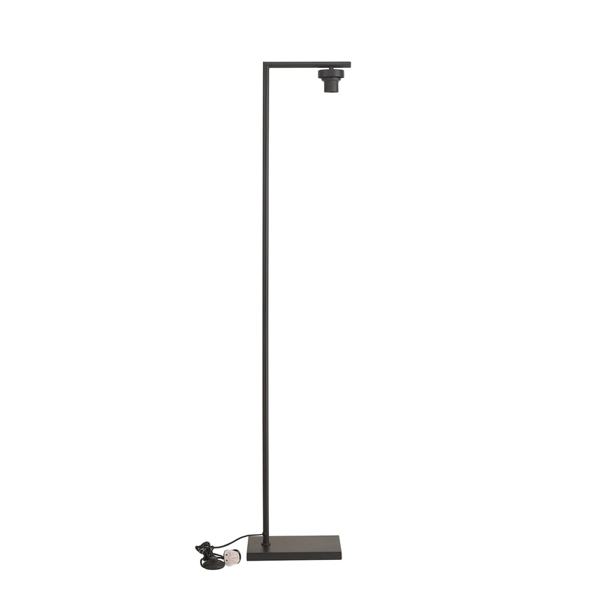 Photograph: Idolite Devine Satin Black 1 Light E27 155cm Downward Floor Lamp Without Shade,