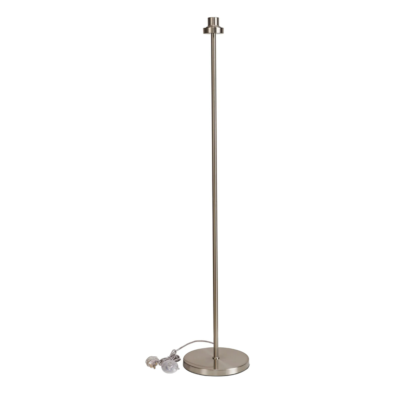 Photograph: Idolite Devine Satin Nickel 1 Light E27 143cm Uplight Floor Lamp Without Shade,