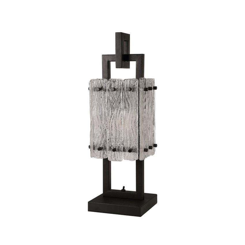 Photograph: Idolite Drakensberg Matt Black Finish 1 Light Table Lamp