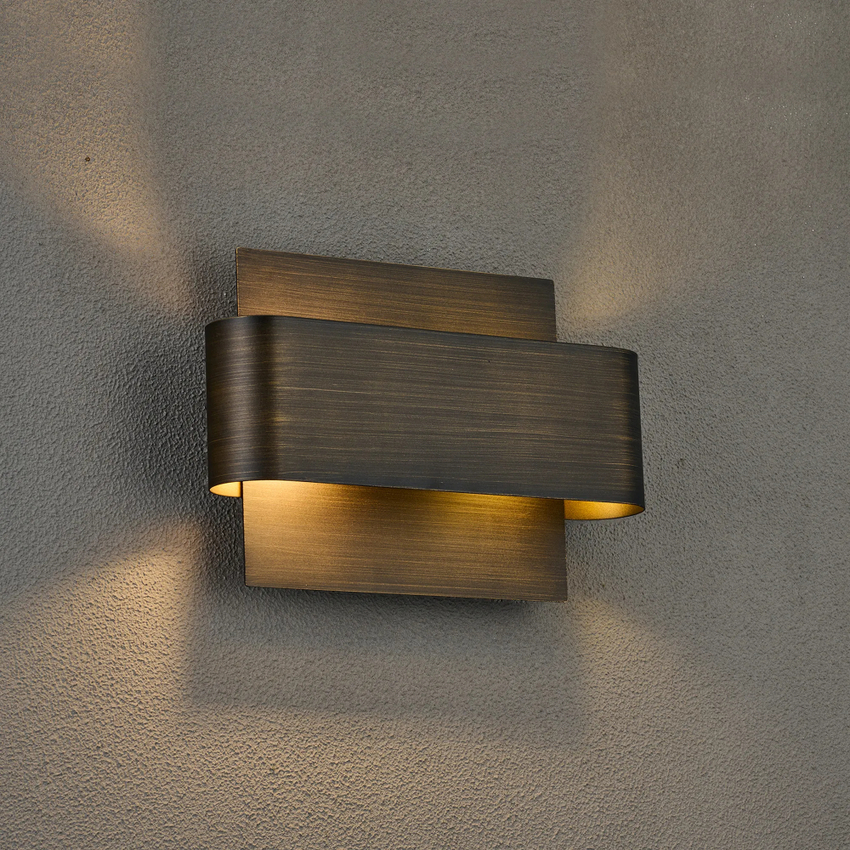 Photograph: Idolite Garda Wall Lamp: 2 Light G9: Painted Matt Bronze
