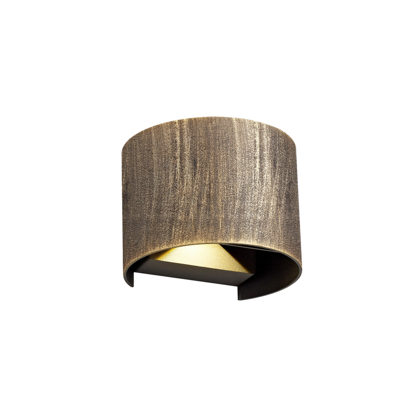 Photograph: Idolite Hammersmith Black/Gold Led Exterior Wall Light - 3000K