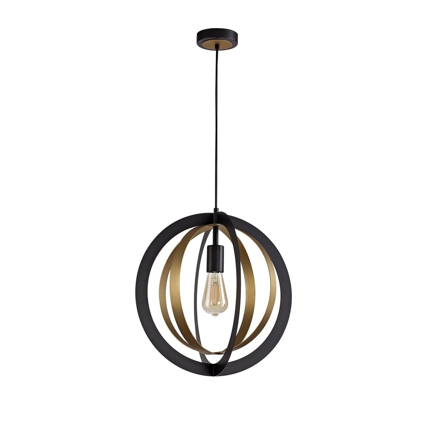 Photograph: Idolite Kekes Satin Gold/Black Single Pendant