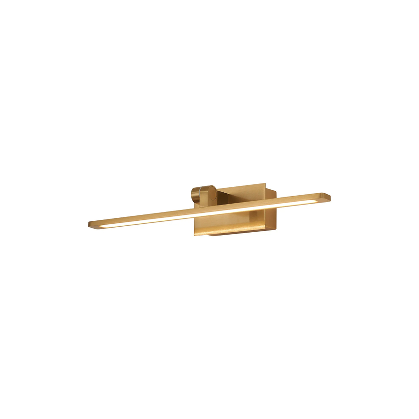 Photograph: Idolite Killian 42.5cm Brass Over Mirror Bathroom Wall Light - 8W LED, 3000K, IP44