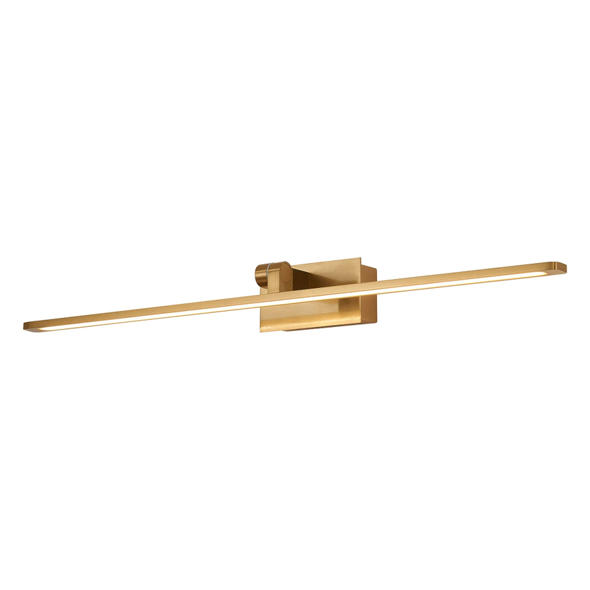 Photograph: Idolite Killian 67.5cm Brass Over Mirror Bathroom Wall Light - 12W LED, 3000K, IP44