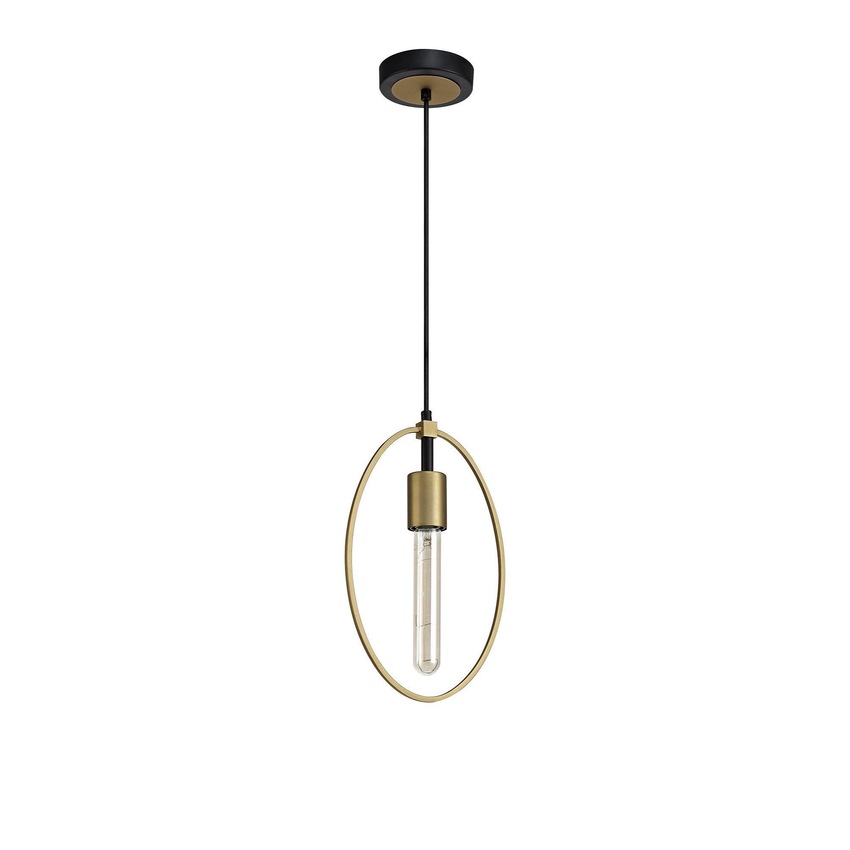 Photograph: Idolite Kneiff Matt Gold/Black Small Single Pendant