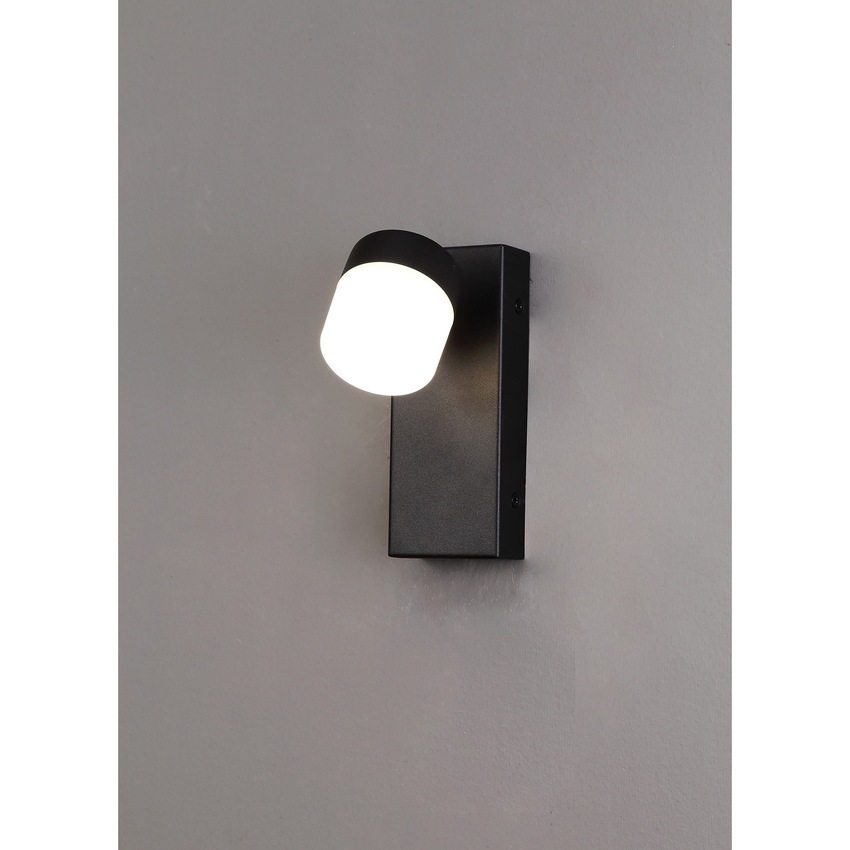 Photograph: Idolite Licancabur Sand Black LED Bathroom Wall Spotlight - IP44, 4000K