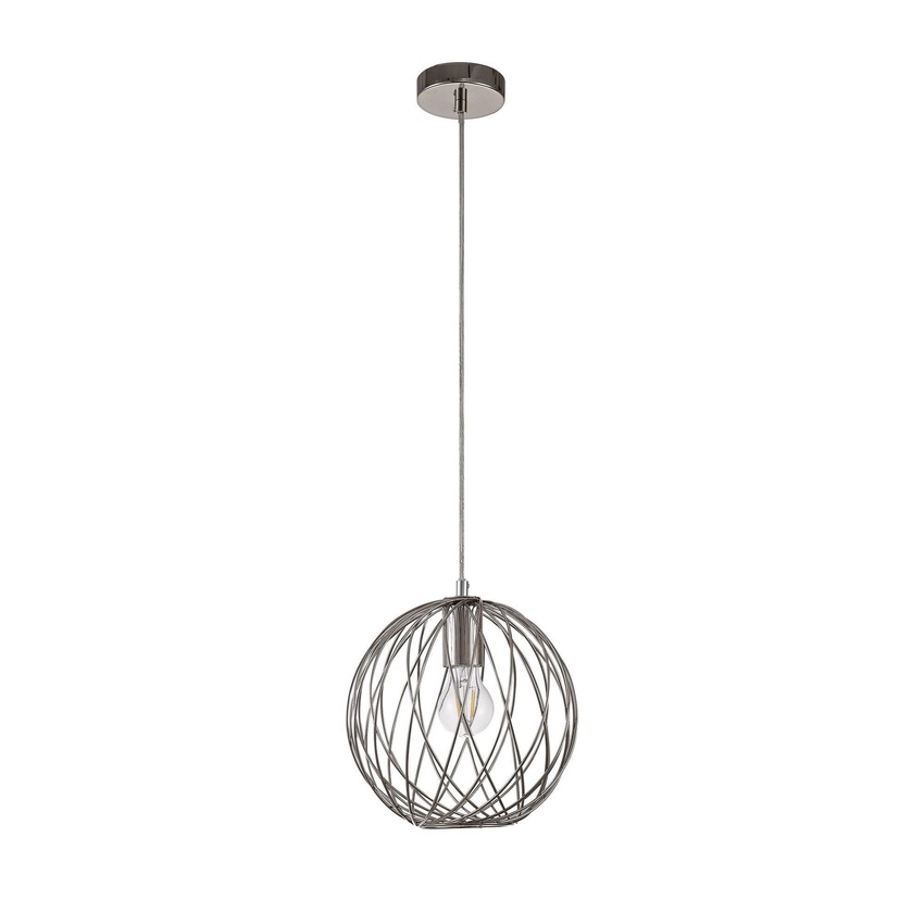 Photograph: Idolite Loughton Polished Nickel Sphere Single Pendant