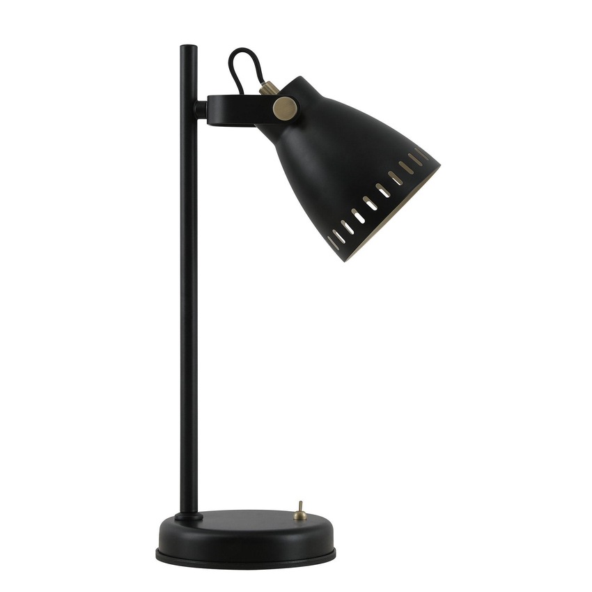 Photograph: Idolite Maglic Matt Black/Antique Brass/Khaki Table Lamp