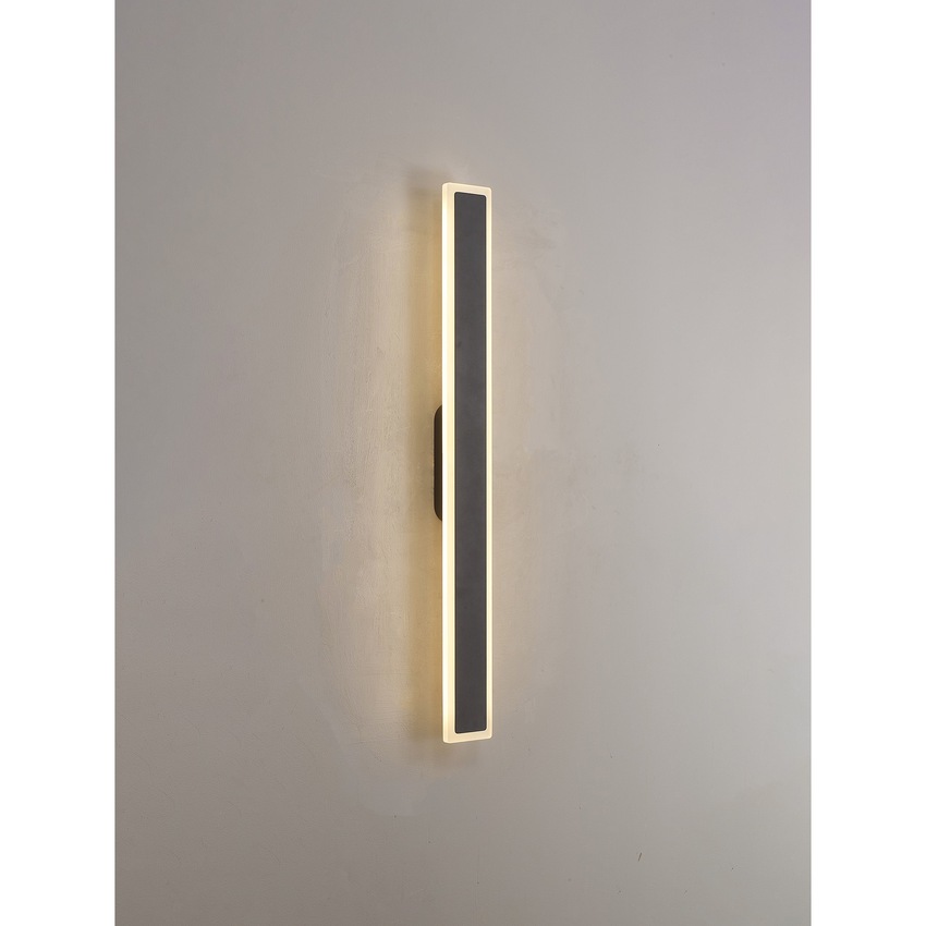 Photograph: Idolite Nordica 80CM Linear Stick Led Exterior Wall Light Dark Grey - 3000K, IP65