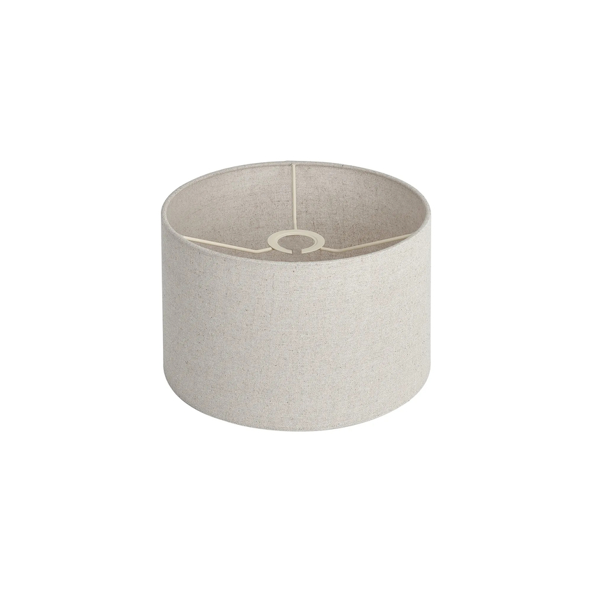 Photograph: Idolite Nuvola 30cm Round Sandstone Linen Shade With Translucent Inner