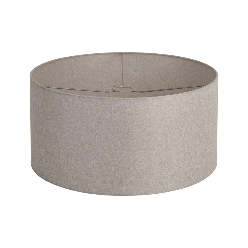 Photograph: Idolite Nuvola 50cm Round Cement Linen Shade With Translucent Inner