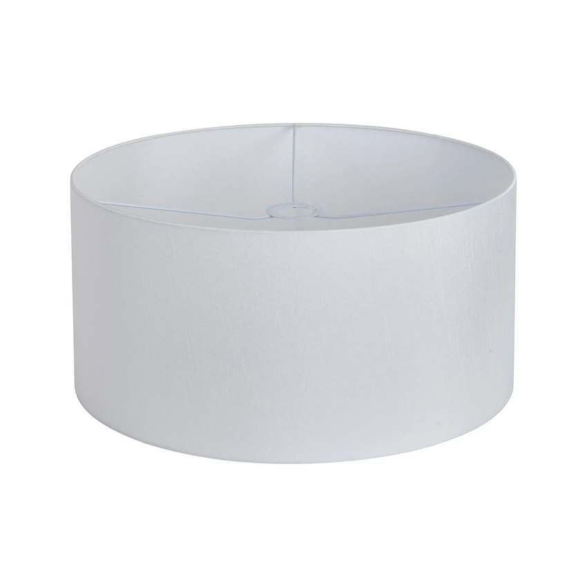 Photograph: Idolite Nuvola 50cm Round Self Lined Porcelain Faux Silk Shade