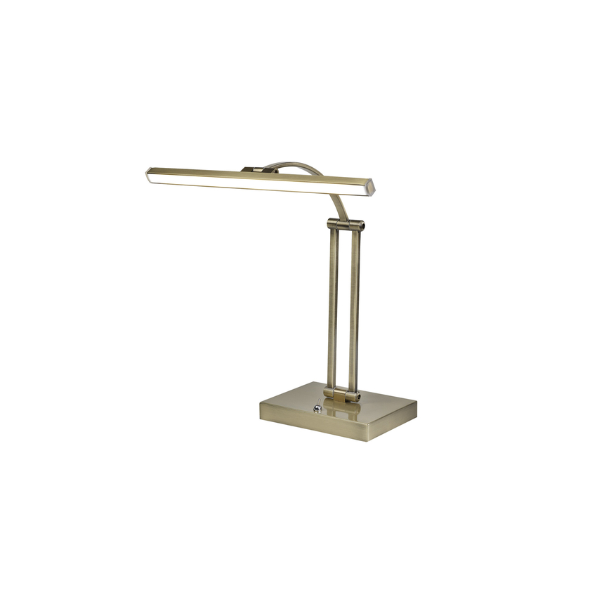 Photograph: Idolite Parbat Antique Brass LED Desk Lamp - 3000K