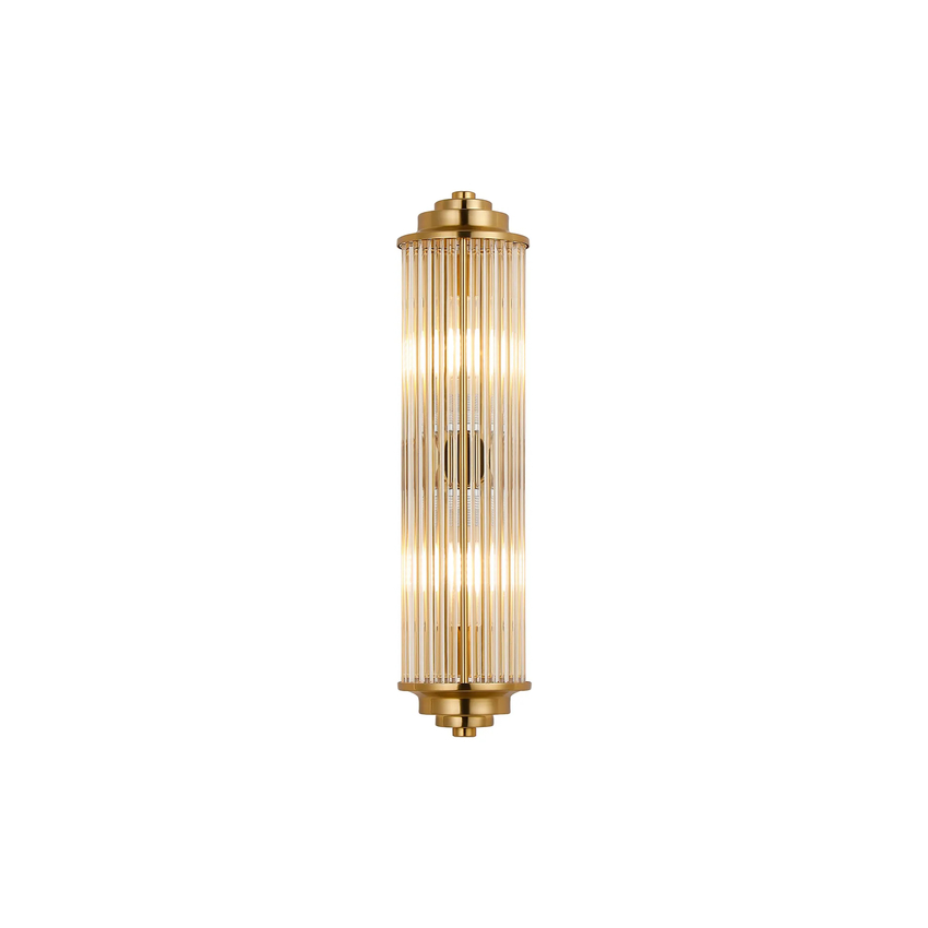 Photograph: Idolite Pearson 2 Light Gold Finish Bathroom Wall Light - IP44