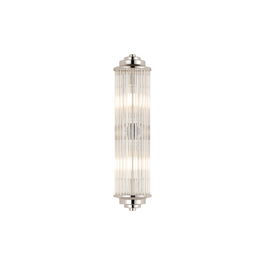 Photograph: Idolite Pearson 2 Light Polished Nickel Bathroom Wall Light - IP44