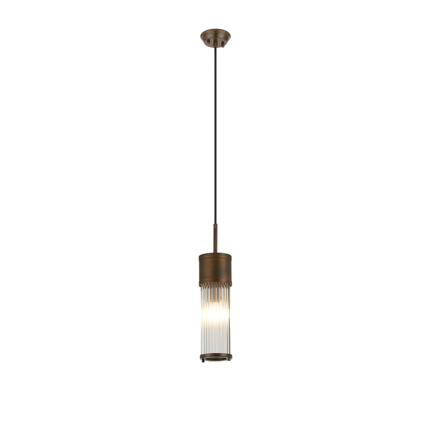 Photograph: Idolite Pearson Bathroom Single Pendant Bronze - IP44