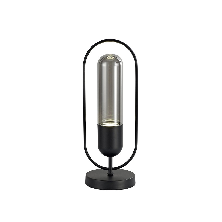 Photograph: Idolite Queensbury Black/Smoked Table Lamp