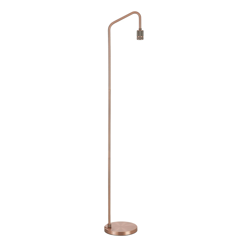 Photograph: Idolite Rumi Knurled Antique Copper Floor Lamp Complete With Foot Switch