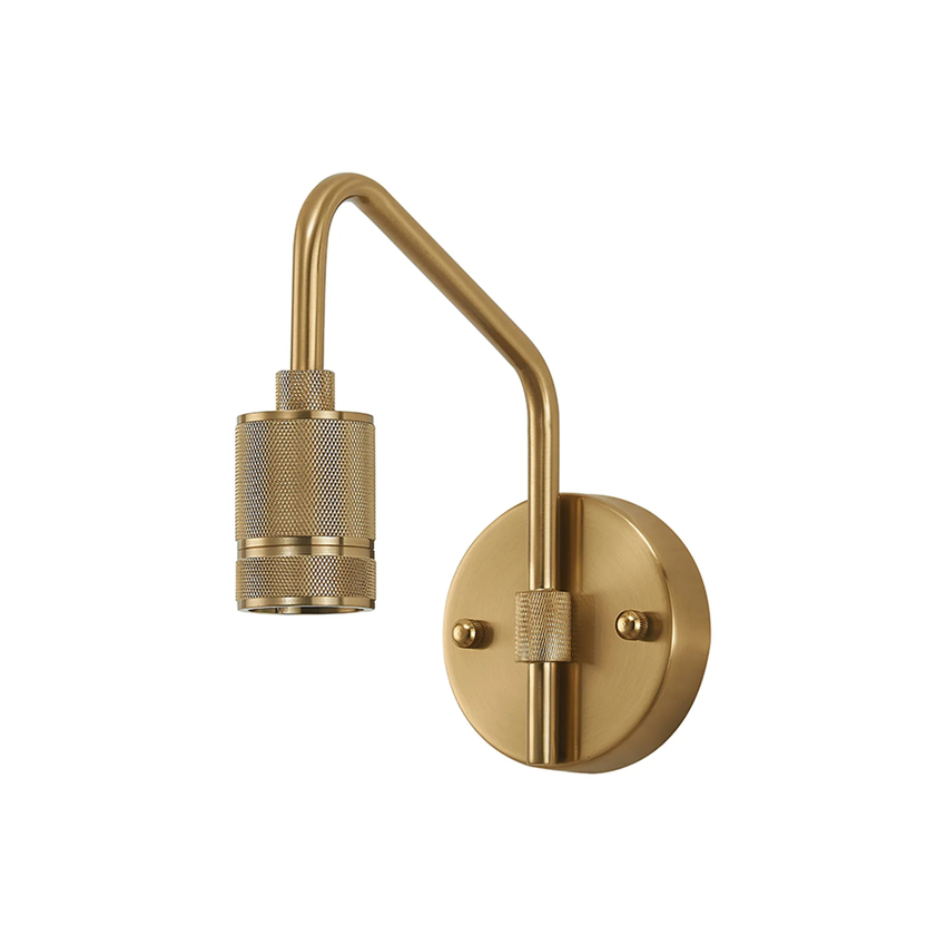 Photograph: Idolite Rumi Knurled Brass Single Wall Light