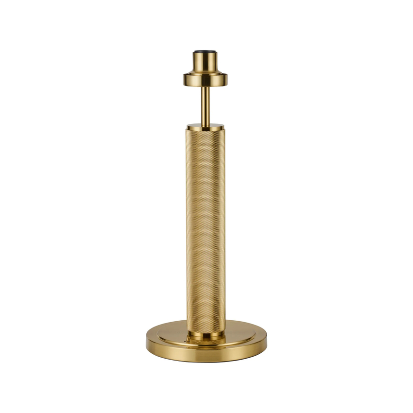 Photograph: Idolite Rumi Knurled Large Brass Table Lamp 54cm - Switched