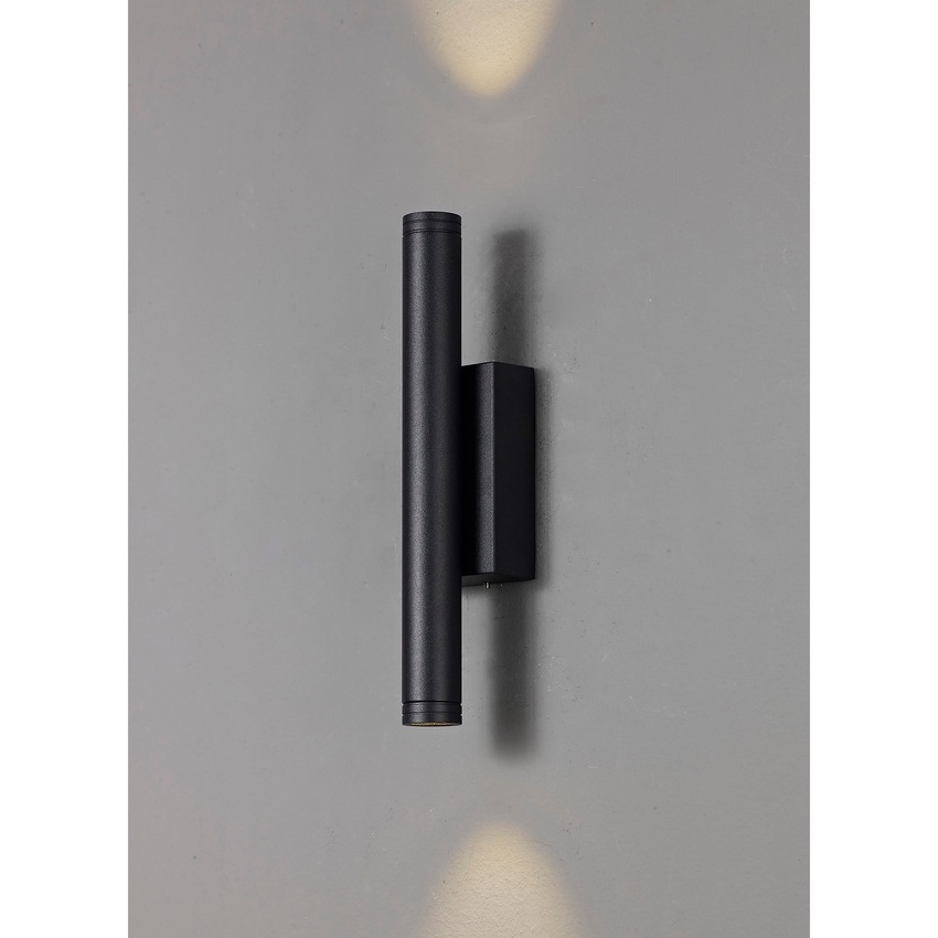 Photograph: Idolite Salcantay Black Finish LED Up & Down Exterior Wall Light - IP54, 3000K