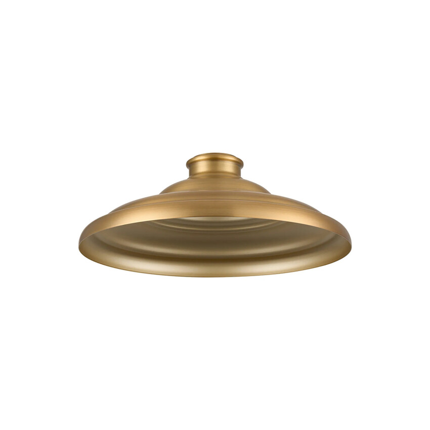 Photograph: Idolite Sejal Round Tiered Metal Lampshade: Brass/Gold