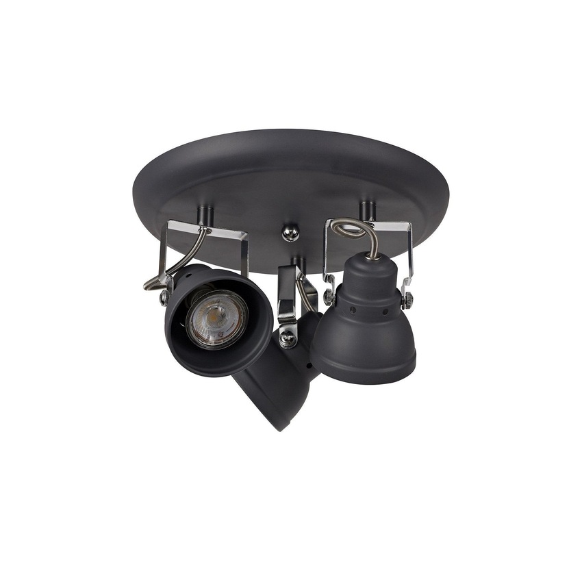 Photograph: Idolite Silvretta Matt Grey Finish 3 Light Spotlight