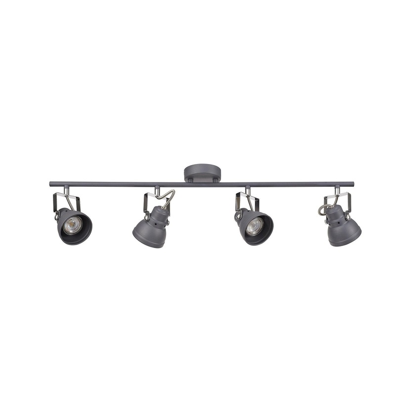 Photograph: Idolite Silvretta Matt Grey Finish 4 Light Bar Spotlight