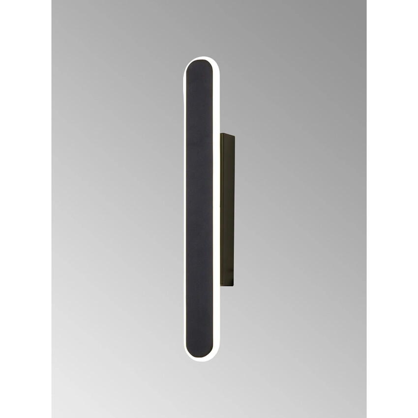 Photograph: Idolite Struan 40cm Linear Wall Lamp Satin Black - 4000K