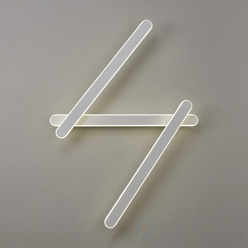 Photograph: Idolite Struan Adjustable 3 Arm Wall Lamp Sand White - 4000K