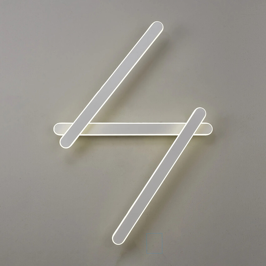 Photograph: Idolite Struan Dimmable Adjustable 3 Arm Wall Lamp Sand White - 4000K