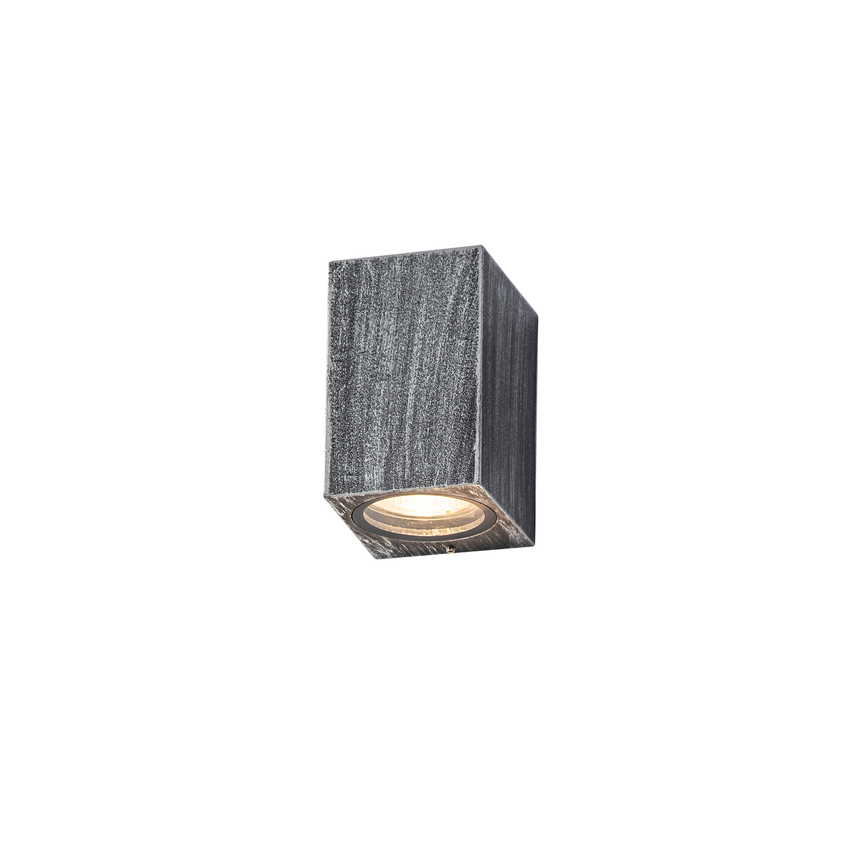 Photograph: Idolite Victoria Black/Silver Exterior Wall Light