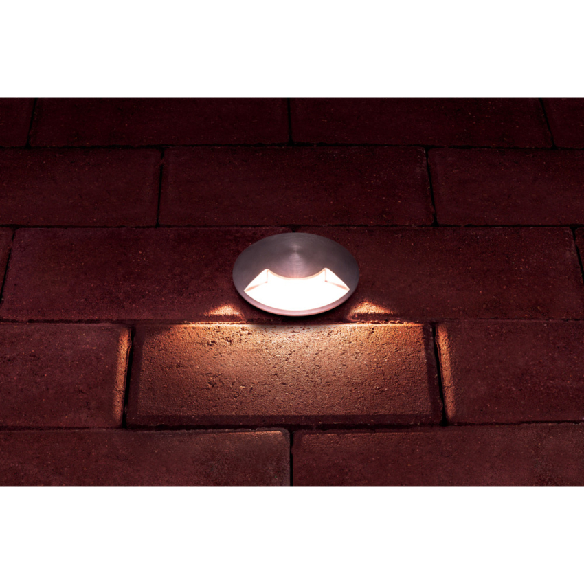 Photograph: Integral Led Stainless Steel Pathlux Inground 1 Way Exterior Recessed Light - IP65 - 3000K