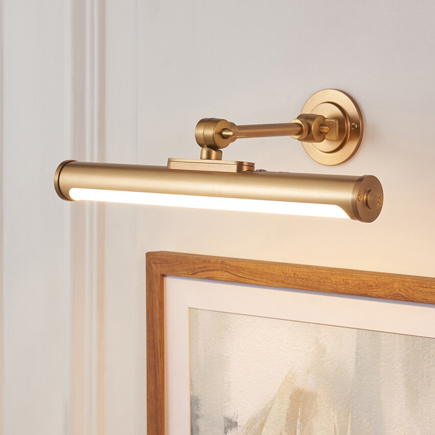 Photograph: Kas Warm Brass Adjustable Rechargeable Picture Light