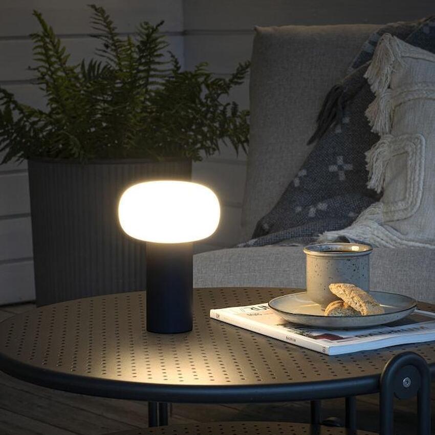 Photograph: Konstsmide Antibes Rust Portable Rgb Usb Table Lamp For Outdoor Use - IP54 - 2700K/3000K/4000K+RGB