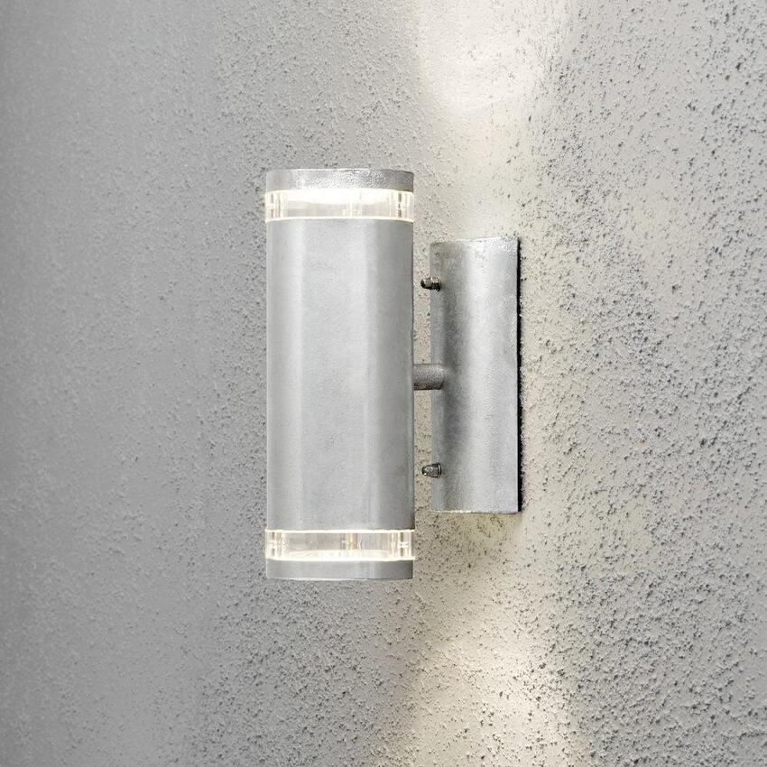 Photograph: Konstsmide Modena Galvansied Up And Down Exterior Wall Light