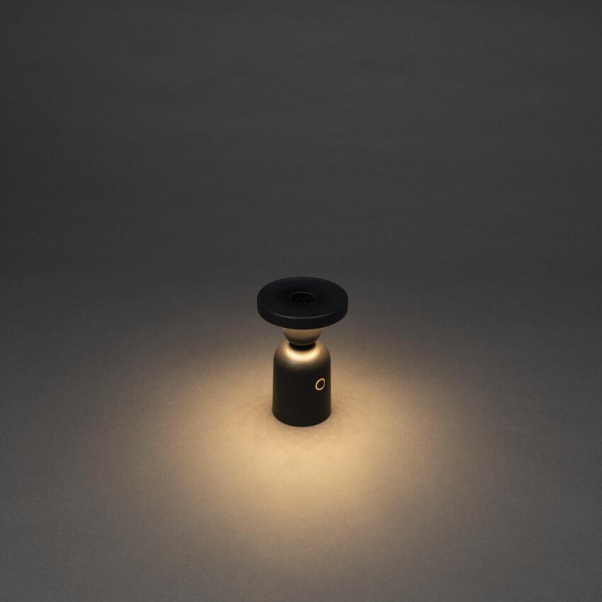 Photograph: Konstsmide Nantes Black Exterior Usb Portable Lamp - IP54 - 2700K/3000K