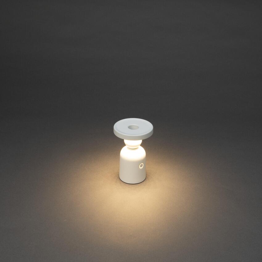 Photograph: Konstsmide Nantes White Exterior Usb Portable Lamp - IP54 - 2700K/3000K