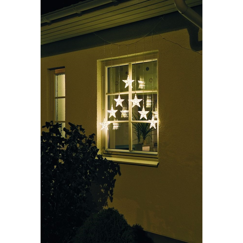 Photograph: Konstsmide Outdoor 7 Star Light Set In Warm White Complete With Transformer