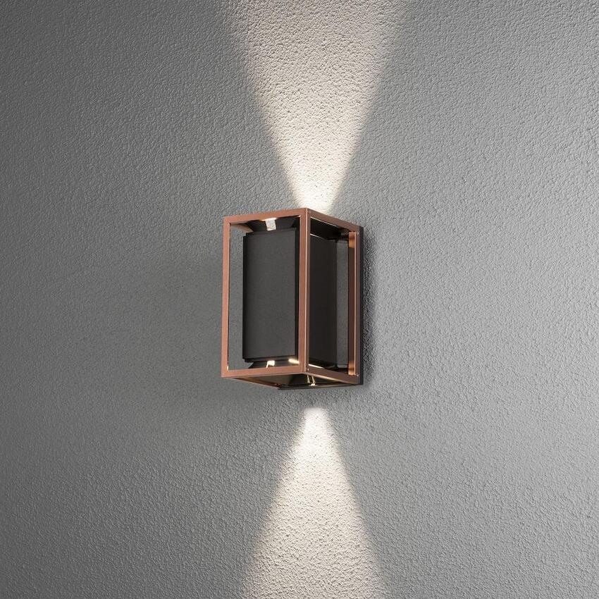 Photograph: Konstsmide Vale Black And Copper Exterior Wall Light