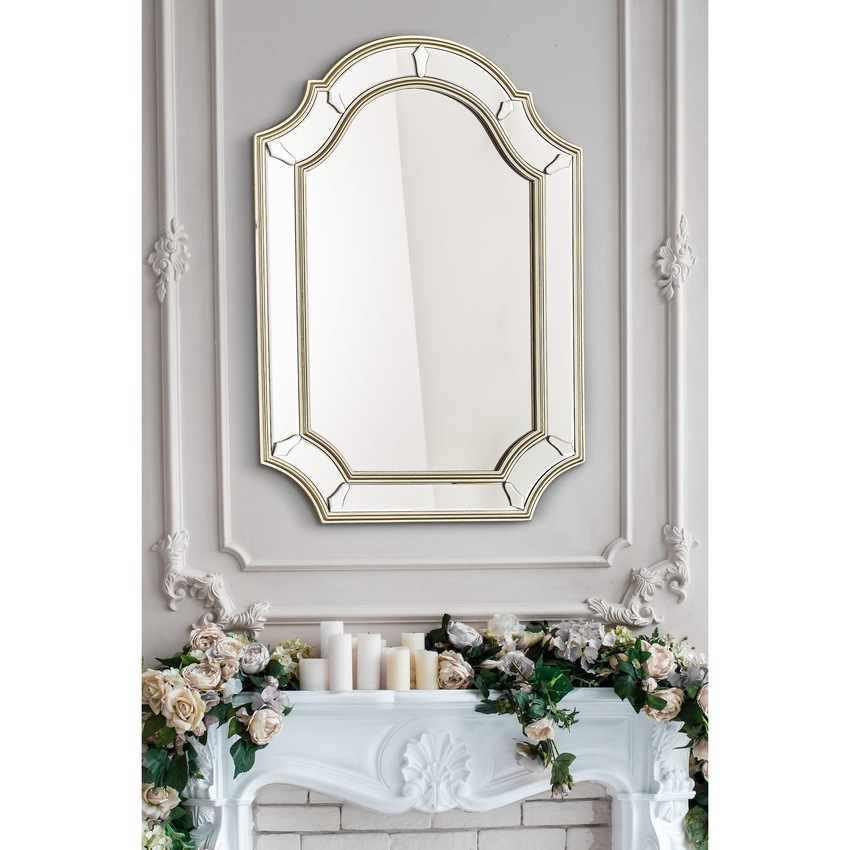 Photograph: Laura Ashley Braxton Rectangular Mirror With Champagne Edging