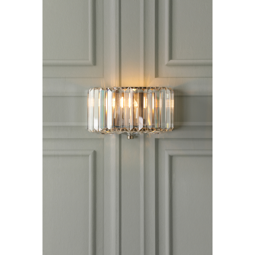 Photograph: Laura Ashley Fernhurst Wall Light Crystal and Antique Brass