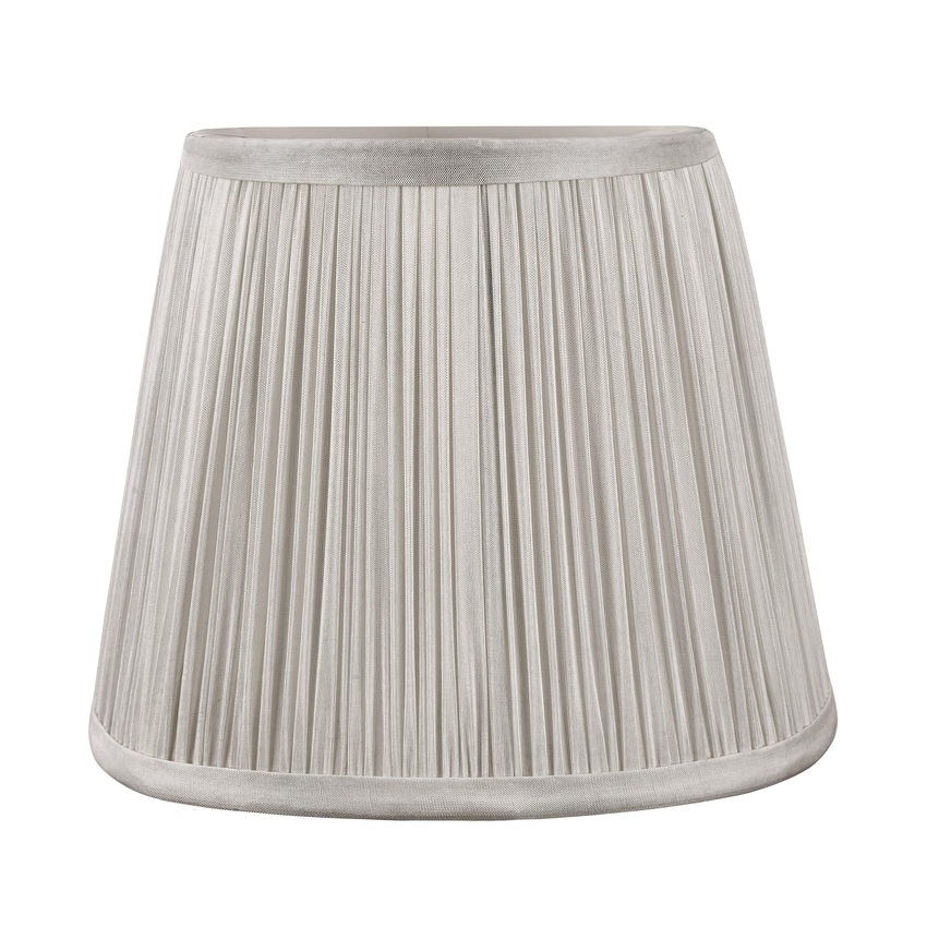 Photograph: Laura Ashley Hemsley Silk Shade Silver 14cm/5 inch