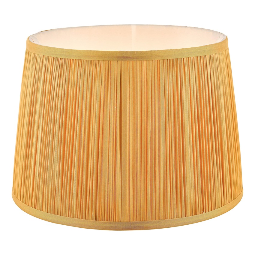 Photograph: Laura Ashley Hemsley Silk Shade Yellow Ochre 25.5cm/10 inch