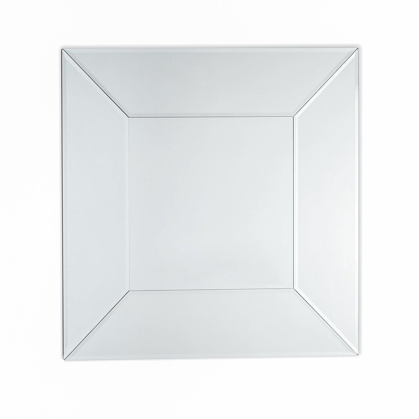 Photograph: Laura Ashley LA3306484-Q Gatsby Square Mirror With Bevelled Detail Edging